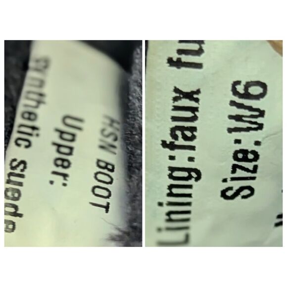 HSN faux suede & fur Chicago Bears calf high boots  Sz 6 - Picture 2 of 14